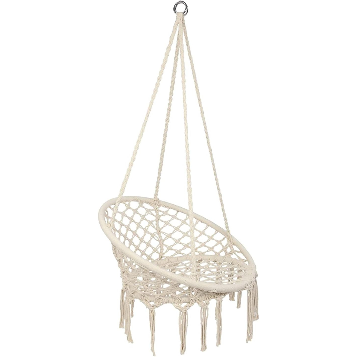 RelaxSwing™ | Silla Hamaca de Macramé Resistencia