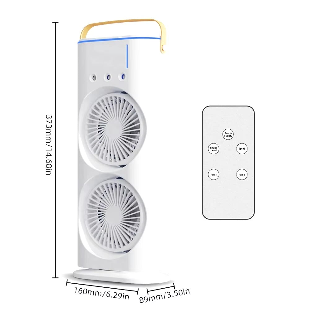 Ventilador de aire acondicionado doble