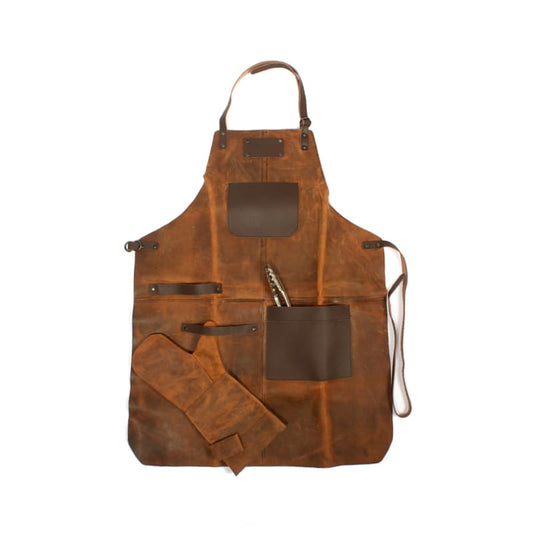 Leather GrillMaster™ | Set Asador de Cuero de Búfalo